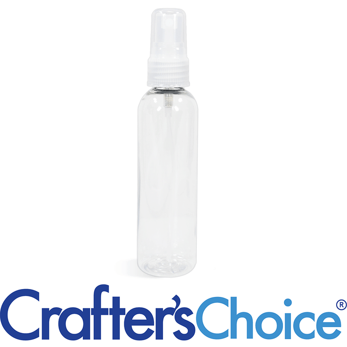 8 oz Clear Bullet with Natural Ribbed Sprayer Set