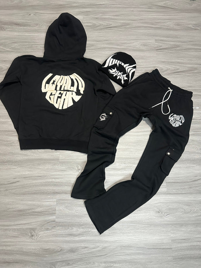 Black / off white / XS