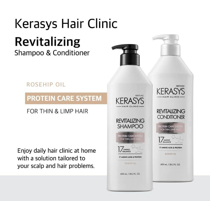 AEKYUNG KERASYS Revitalizing Conditioner Protein Care System for Thin Limp Hair بلسم الشعر الضعيف من ايكيونك كيراساس