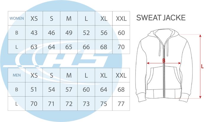 AS Logo - Sweat Kapuzen Jacke - Hellgrau - Damen
