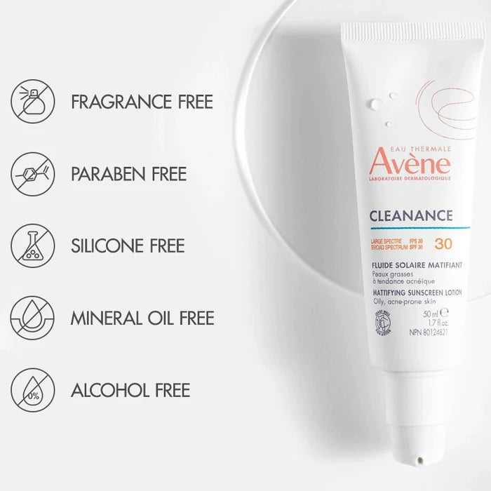 Avène Cleanance Mattifying Sunscreen Lotion SPF 30