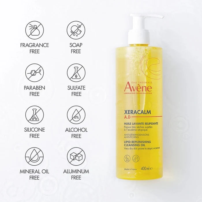 Avène XeraCalm A.D Lipid-Replenishing Cleansing Oil
