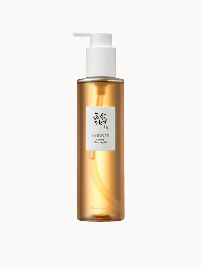 Beauty of Joseon Ginseng Cleansing Oil 210ml bottle, facial cleanser with ginseng for deep cleansing and nourishing skin.