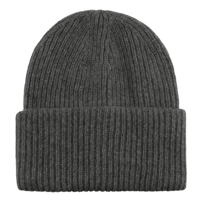 Cashmere beanie hue i mørkegrå