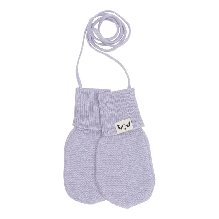Cashmere luffer til din baby I lavendelfarvet