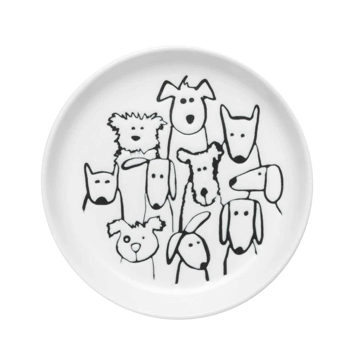 Ceramic Dog Candle Plate
