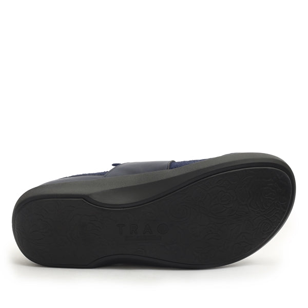 Clearance Alegria Navy Blue Multi Qwik Shoes