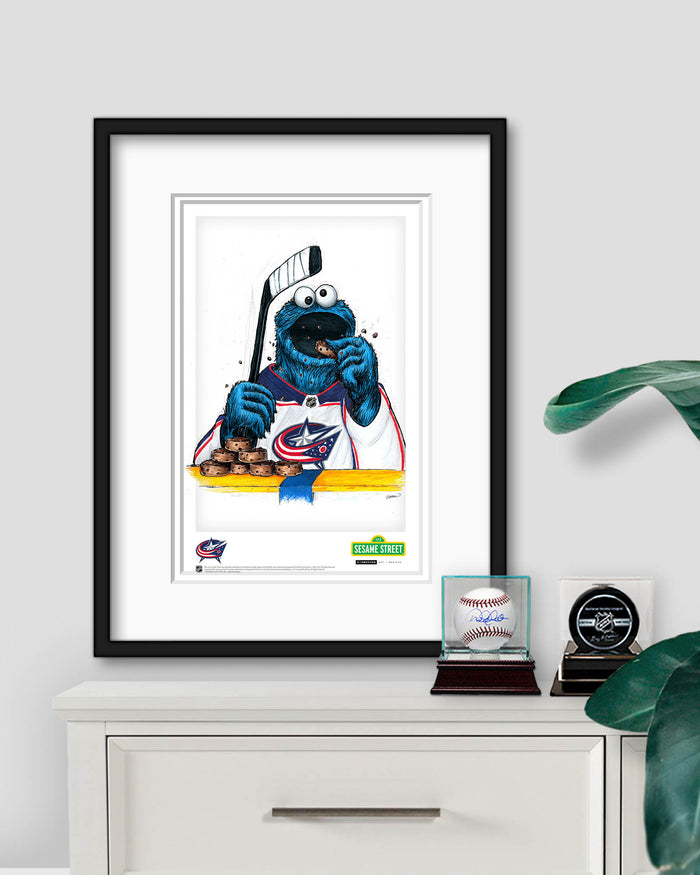Cookie Monster x NHL Blue Jackets Limited Edition Art Print