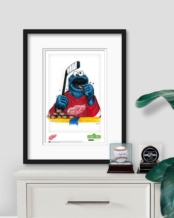 Cookie Monster x NHL Red Wings Limited Edition Art Print