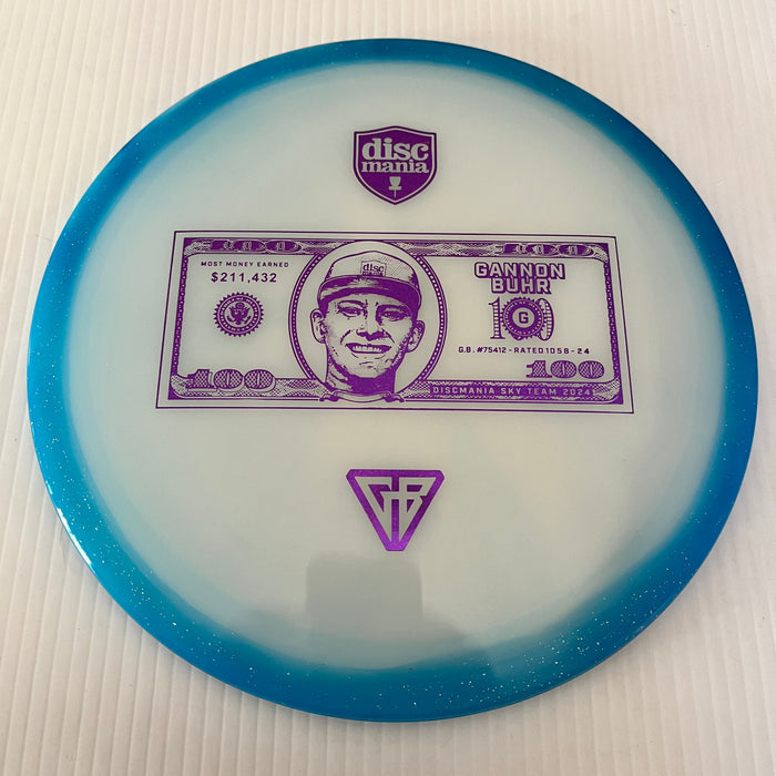 Blue Horizon with a White Plate/Purple Stamp/176g