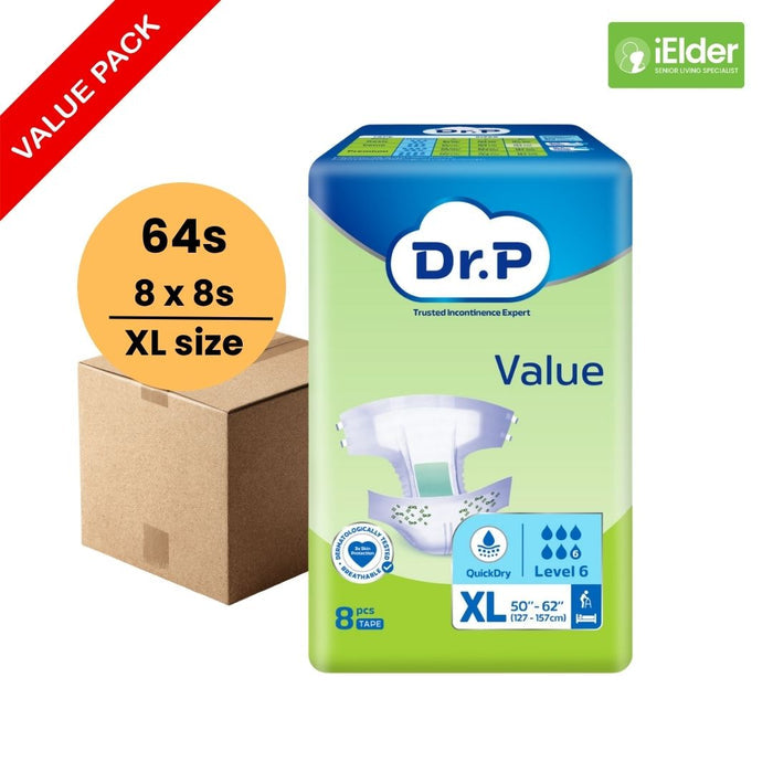 Dr. P Value Diapers (Per Carton)