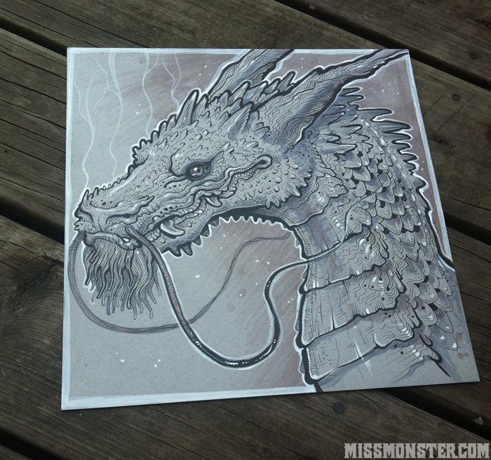 DRAGON- ORIGINAL INK DRAWING