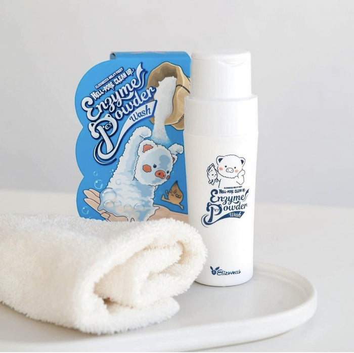 Elizavecca Milky Piggy Hell-Pore Clean Up Enzyme Powder Wash غسول مسحوق بالانزيمات لتنقية البشرة