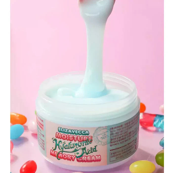 Elizavecca Moisture Hyaluronic Acid Memory Cream جل كريم بالهيالرونيك اسد