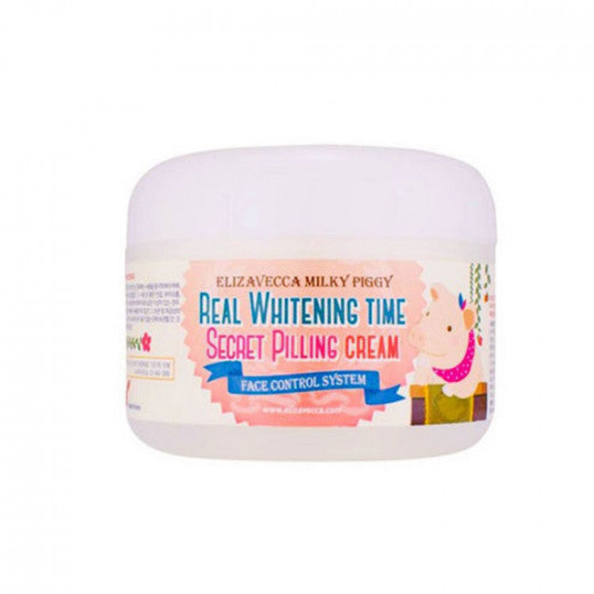 ELIZAVECCA real whitening time secret pilling cream كريم تقشير بالأحماض والكولاجين والزيوت الطبيعية
