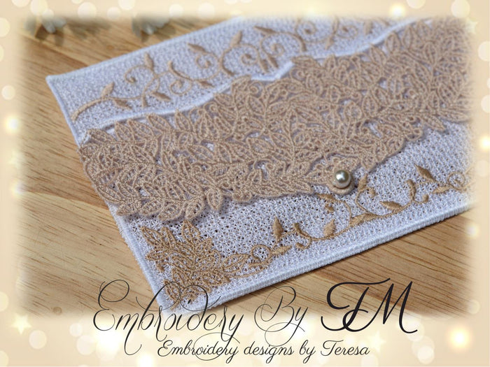 Envelope FSL with leaves / 5x7 hoop