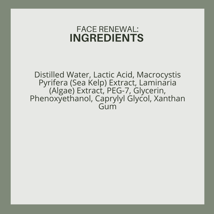 Face Renewal: 15% Lactic Acid Liquid Exfoliating Treament