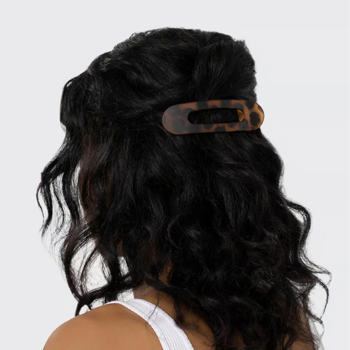 Flat Lay Claw Clip 2pc - Black & Tort