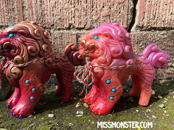 FOO DOG BLEP- PAINTED FIGURE