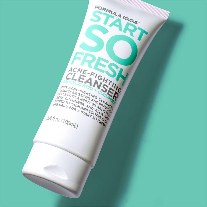 FORMULA 10.0.6 Start So Fresh Acne Fightining Cleanser Salicyllic Acid + Cucumber غسول بحمض الساليسيليك