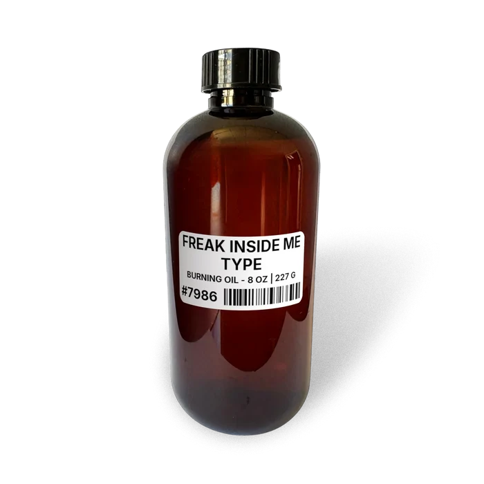 Freak Inside Me Type Burning Oil - 8 oz | 227 g bottle image showing Burning Oil in 8 oz size. Fragrance product bottle photo for Freak Inside Me Type Burning Oil - 8 oz | 227 g.
