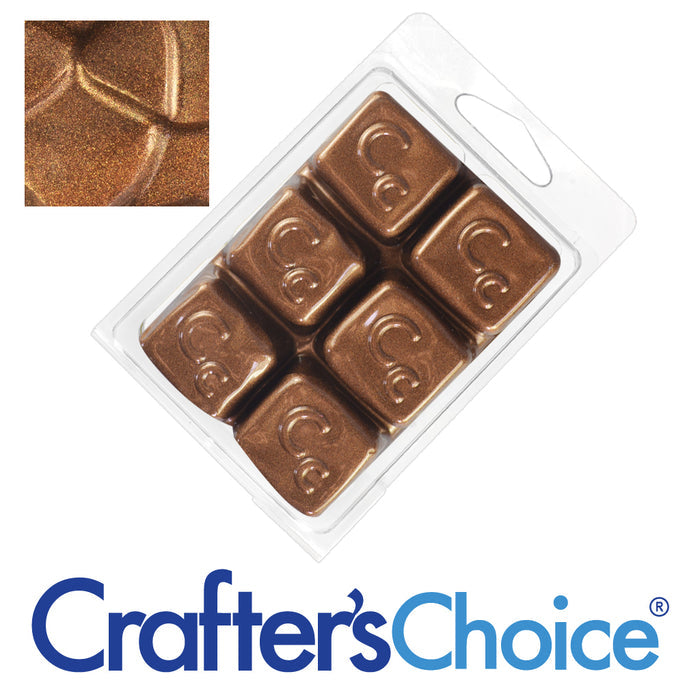 Gingerbread Brown Sparkle Mica Soap Color Blocks