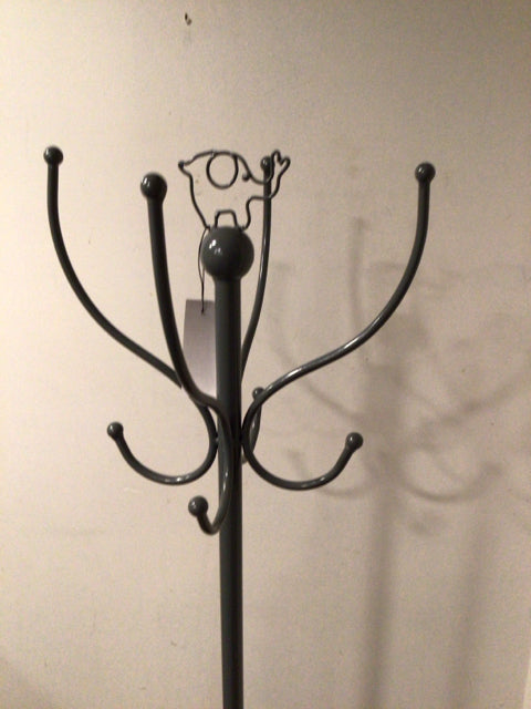 Grey Metal Coat Tree