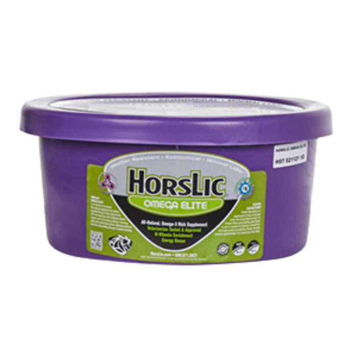 HorsLic | Omega Elite with ClariFly Equine Lick Tub | 25 lb