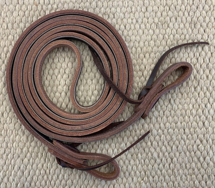 Closed Reins - CR15 - 5/8” x 10’ Single Harness Rein Lined and Stitched