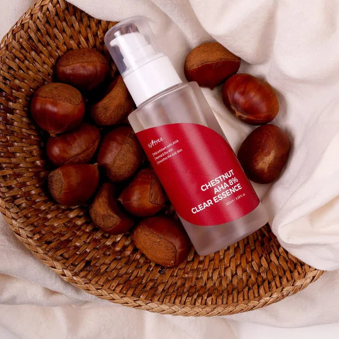 ISNTREE CHESTNUT AHA 8% CLEAR ESSENCE مستخلص الاحماض للعناية بالبشرة من ازنتري
