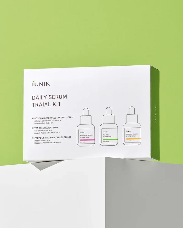 IUNIK DAILY SERUM TRIAL KIT بكج سيرومات الحجم الميني اي يونيك