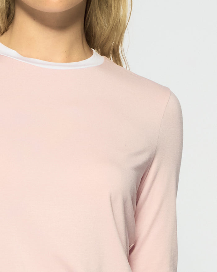 Jersey Long Sleeve T-Shirt - Pale Pink