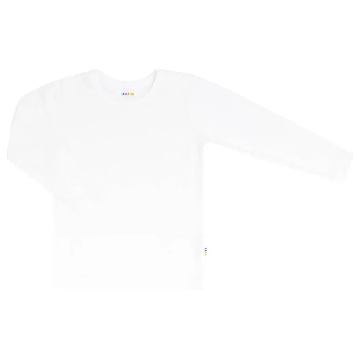 Joha økologisk bambus langærmet pullover hvid
