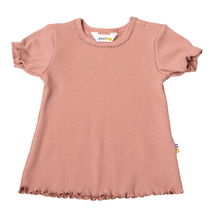 Joha t-shirt i økologisk bomuld rosa