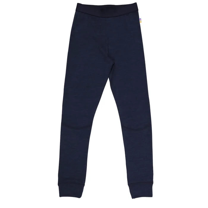 Joha uld-silke leggings i mørkeblå