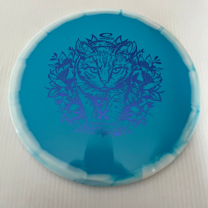 White Orbit with a Teal Plate/Blue Stamp/178g