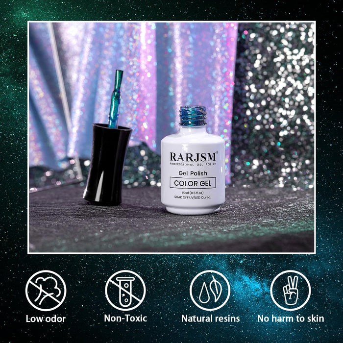 Magic Ice Jelly Gel Polish Bottle Detail Shimmer Effect