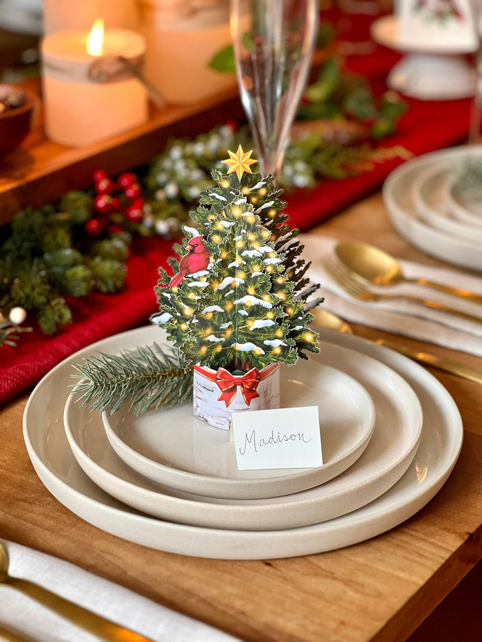 Merry Mini Tree (10 Mini Pop-up Greeting Cards) FreshCut Paper LLC