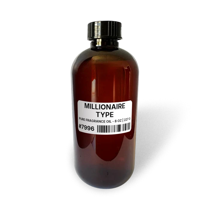 Millionaire Type Pure Fragrance Oil - 8 oz | 227 g bottle image showing Pure Fragrance Oil in 8 oz size. Fragrance product bottle photo for Millionaire Type Pure Fragrance Oil - 8 oz | 227 g.