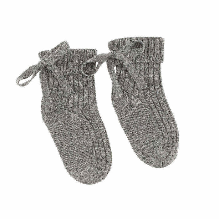 Minilux cashmere sokker grå-0