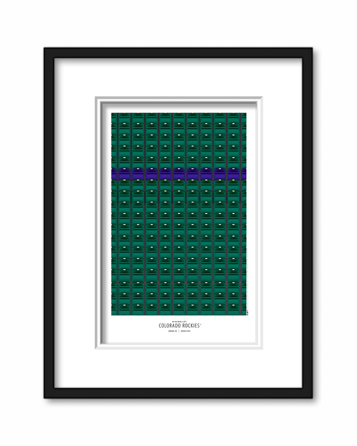 Minimalist Coors Field Poster Print