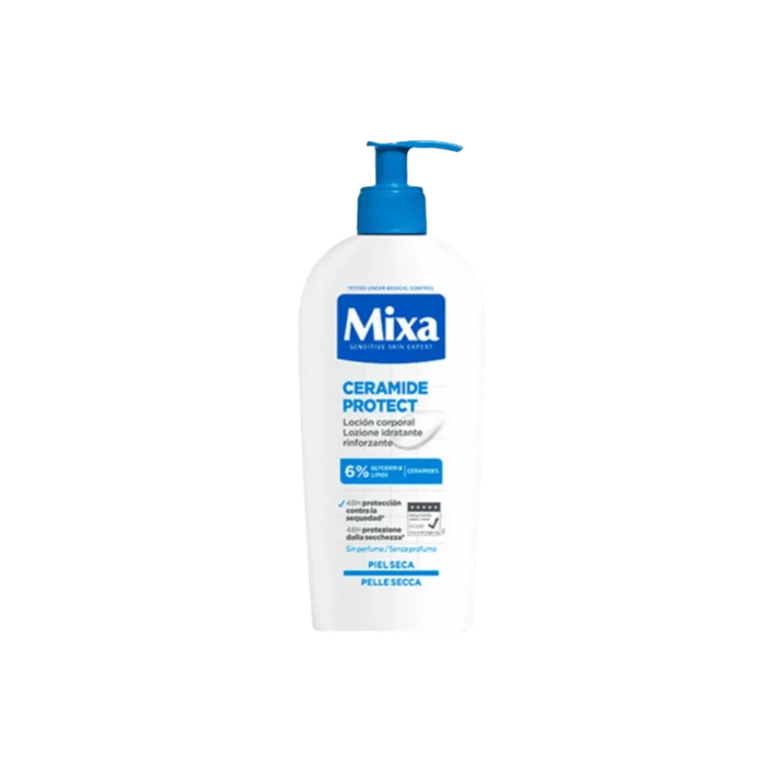MIXA Sensitive Skin Expert Ceramide Protect 6% Glycerin & Lipids Ceramides كريم الجسم للبشرة الحساسة باليوريا و السيكا من ميكسا