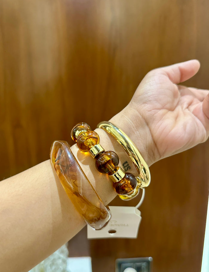 Modern Resin Bangle Stack Set Of 3 RB 07