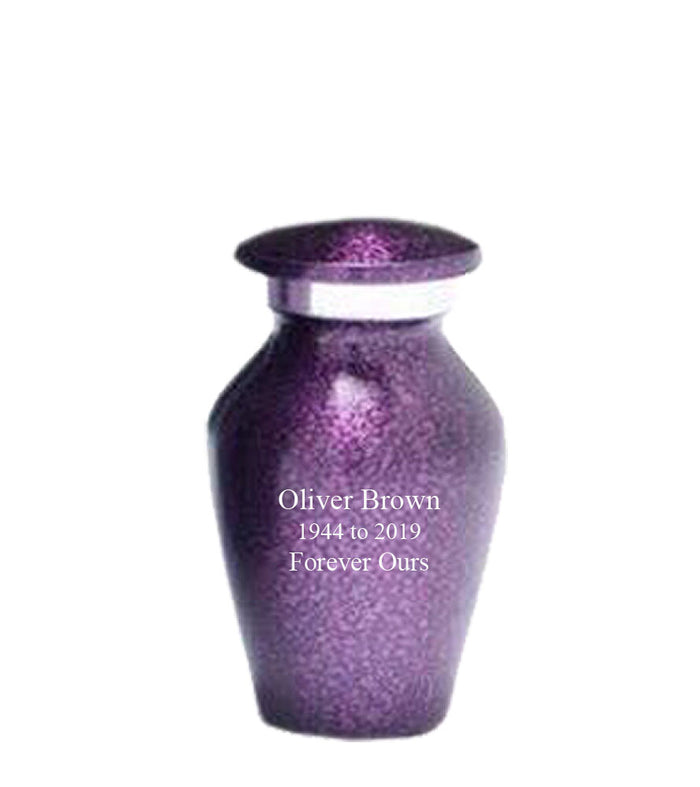 Modest Series - Purple Droplet Cremation Urn - IUAL143
