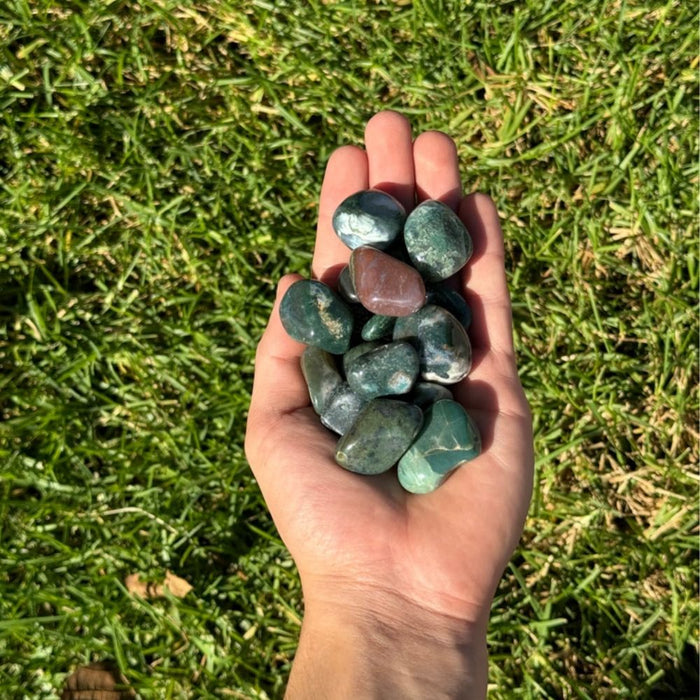 Moss Agate Tumbled