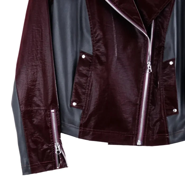 Mulberry Liquid Leather Jacket