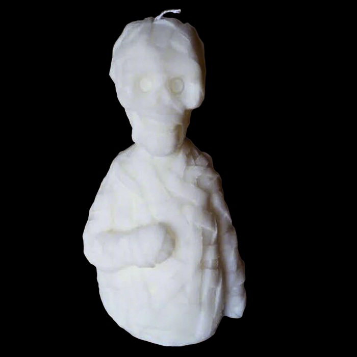White Soy Wax Mummy Candle