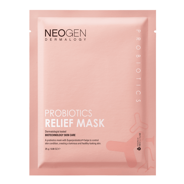 NeoGen DERMALOGY PROBIOTICS RELIEF MASK (25ML X 5 SHEETS) - Komiko Beauty