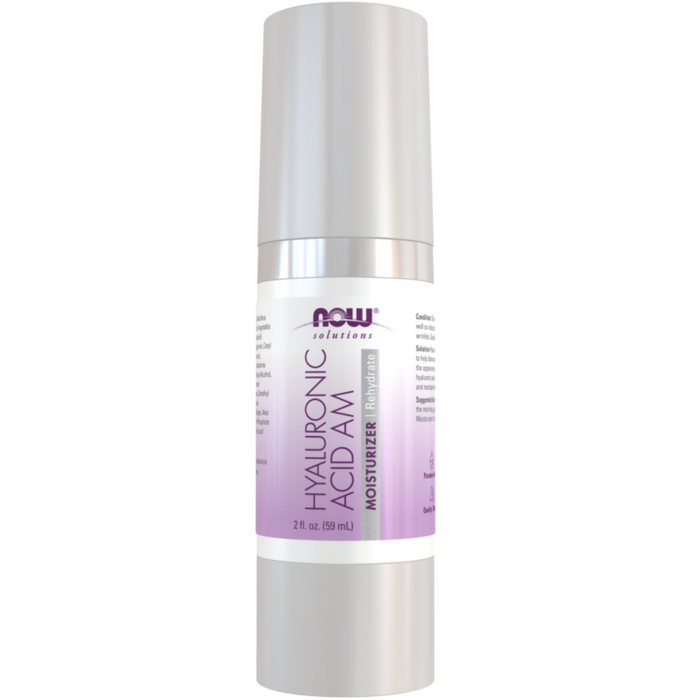NOW FOODS SOLUTIONS Hyaluronic Acid AM Cream Rehydrate مرطب البشرة النهاري بالهايلرونك اسد من ناو
