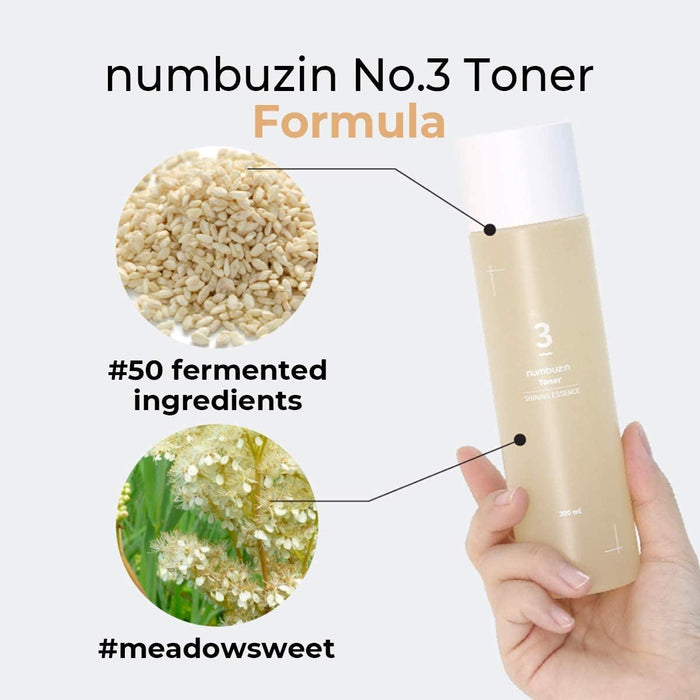 NUMBUZIN No.3 Super Glowing Essence Toner تونر مستخلص للنضارة من نمبوزين